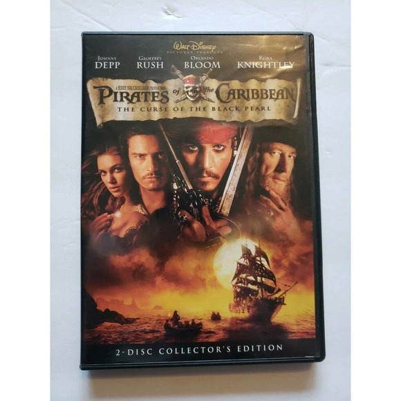 Pirates of the Caribbean: The Curse of the Black Pearl (DVD, 2003) - Picture 1 of 4